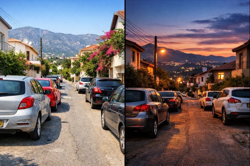 Aynı Sokak, Farklı Saat: Çatalköy’de Tekrar Eden Park Hasarları