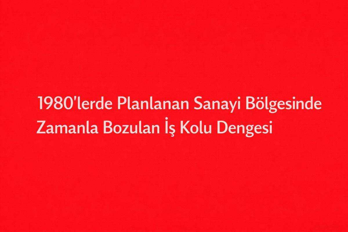 1980’lerde Planlanan Lefkoşa Sanayi Bölgesinde Zamanla Bozulan İş Kolu Dengesi