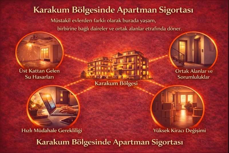 Karakum Bölgesinde Apartman Sigortası