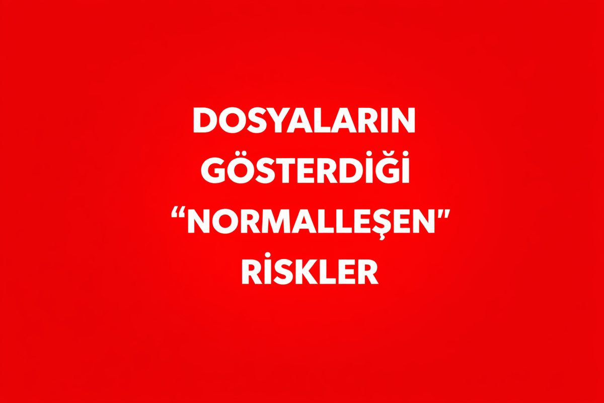 Dosyaların Gösterdiği “Normalleşen” Riskler