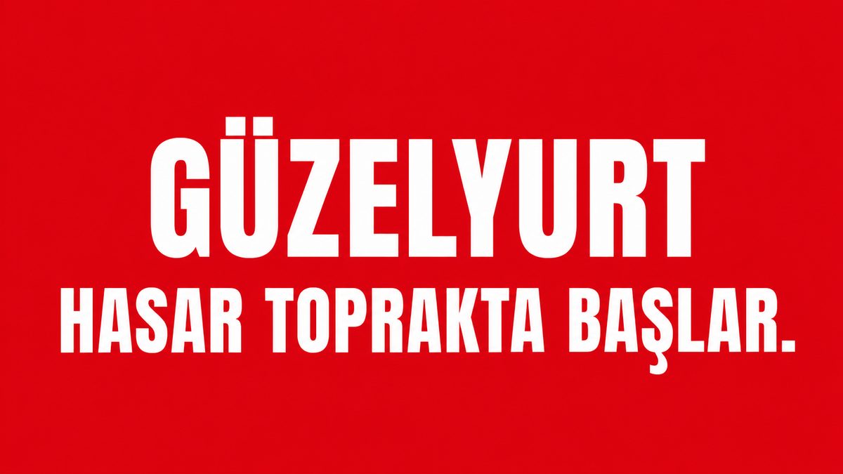 Güzelyurt Belediye Çevresinde Kısa İşlem Parkı ve Kapı Kenarı Hasarı
