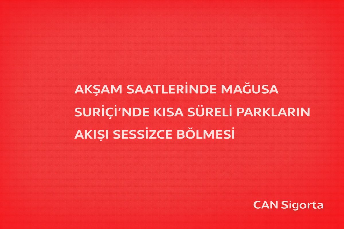 Akşam Saatlerinde Mağusa Suriçi’nde Kısa Süreli Parkların Akışı Sessizce Bölmesi