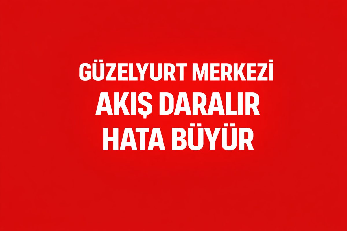 GÜZELYURT MERKEZİNDE DAR SOKAKTA TAKİP MESAFESİ DARALMASI