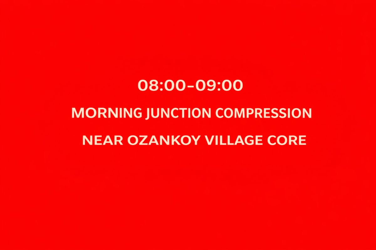 08:00–09:00 MORNING JUNCTION COMPRESSION NEAR OZANKOY VILLAGE CORE