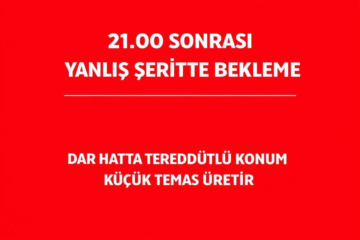 UKÜ – Gönyeli ana bağlantı hattı21.30 Sonrası Ani Motosiklet Hızlanma Taşınması