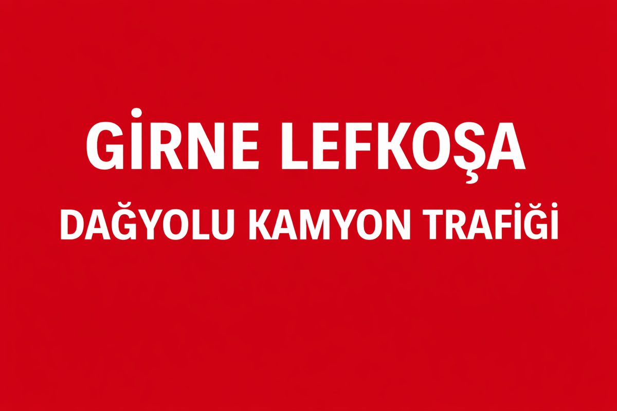 Girne Lefkoşa Dağyolunda Minareliköy Bağlantısından Gelen Araçlar