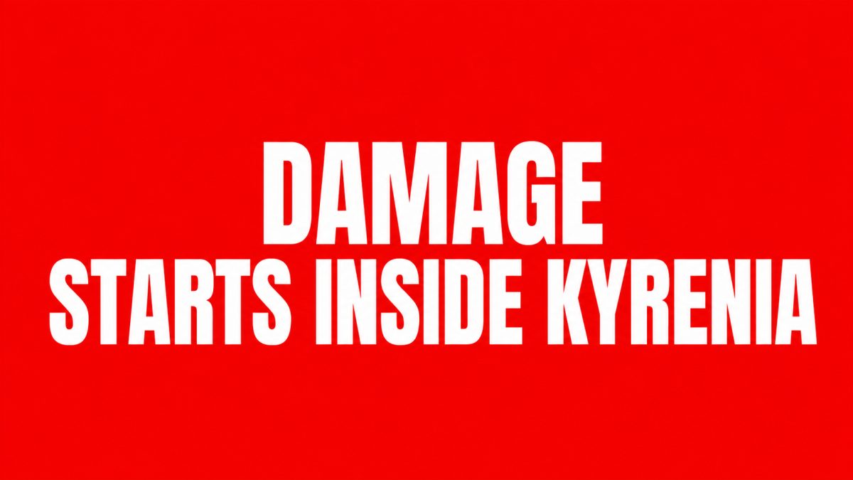 Parking Exit and Front Bumper Damage at Kyrenia Center
