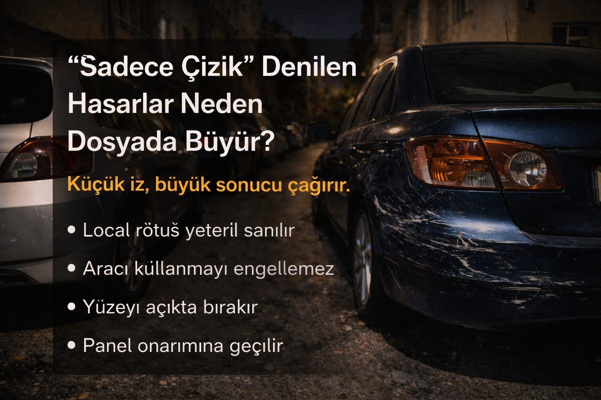 “Sadece Çizik” Denilen Hasarlar Neden Dosyada Büyür?