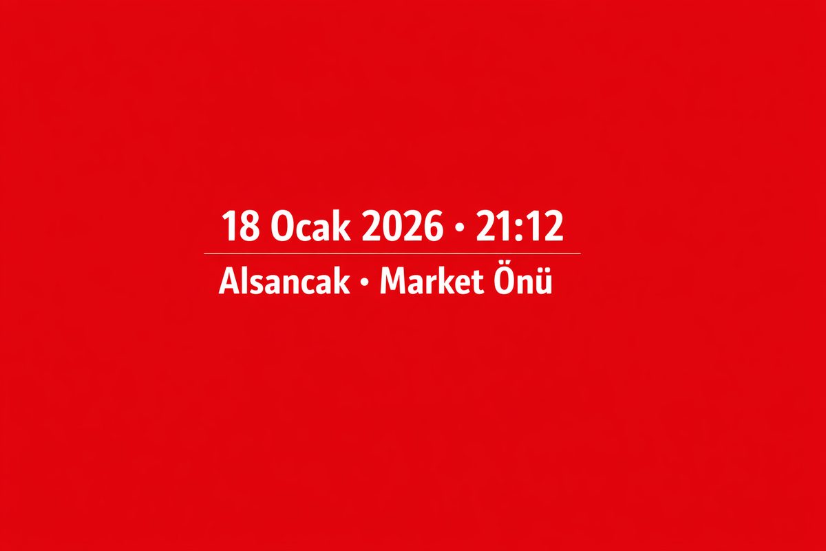 18 Ocak 2026, 21:12 – Alsancak, Market Önü