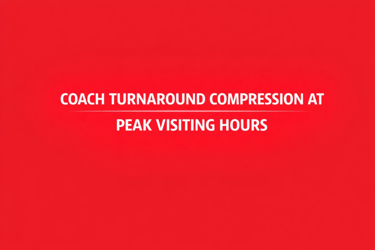 Coach Turnaround Compression at Peak Visiting Hours