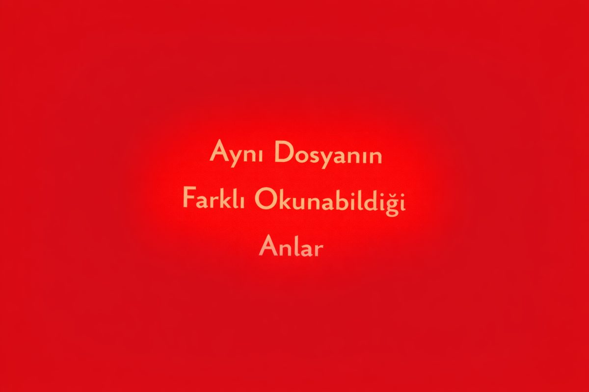 Aynı Dosyanın Farklı Okunabildiği Anlar