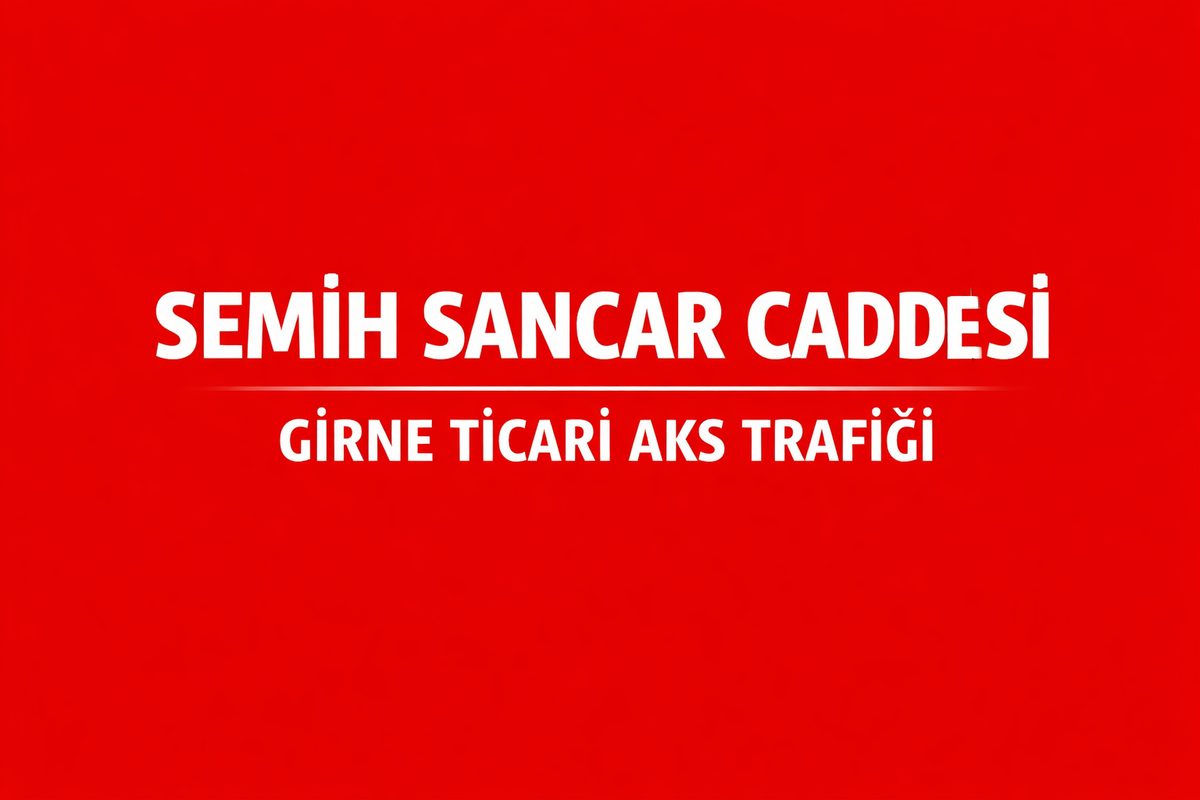 Semih Sancar Caddesi Girne Karakum Yönü Akşam Trafik Dalgalanması