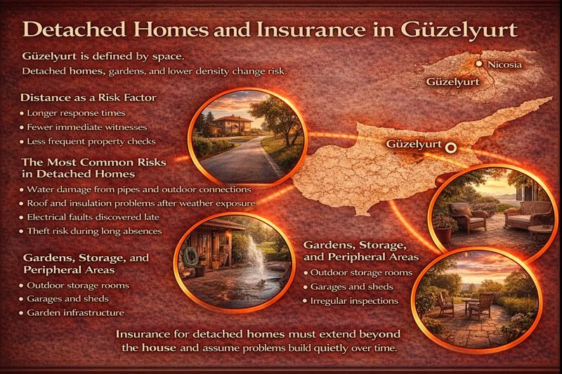 Detached Homes and Insurance in Güzelyurt