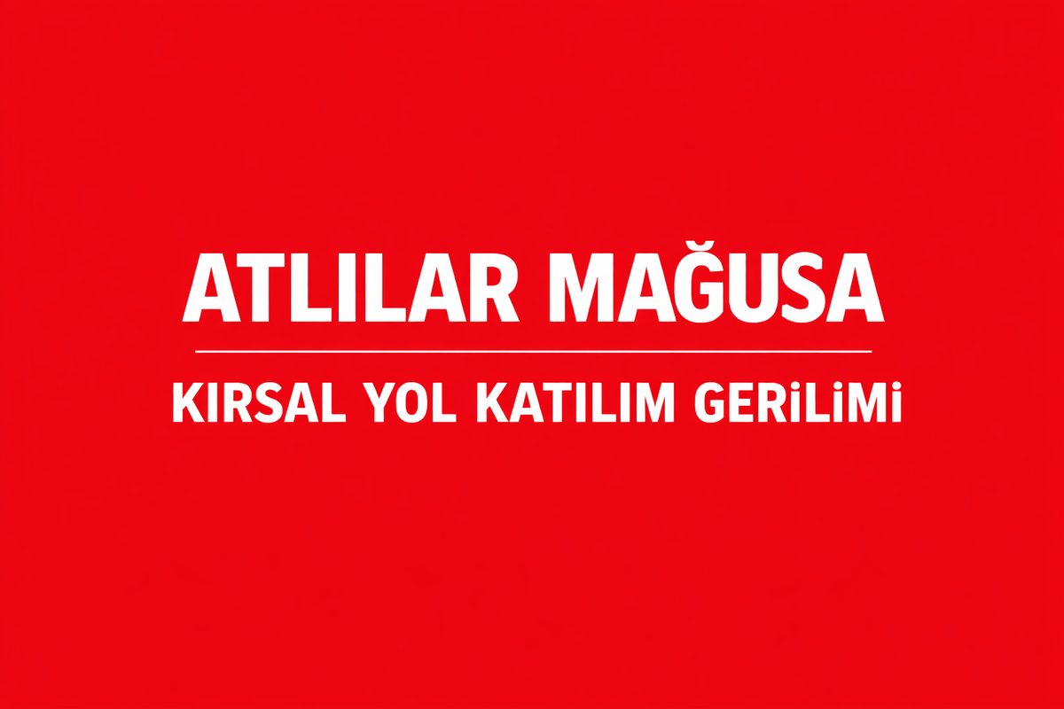 Atlılar Mağusa Tarla Yolu Katılımlarında Yavaş Araç Hareketi