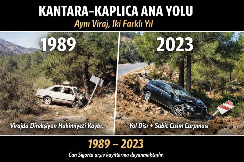 Kantara–Kaplıca Ana Yolunda Aynı Viraj, İki Farklı Yıl