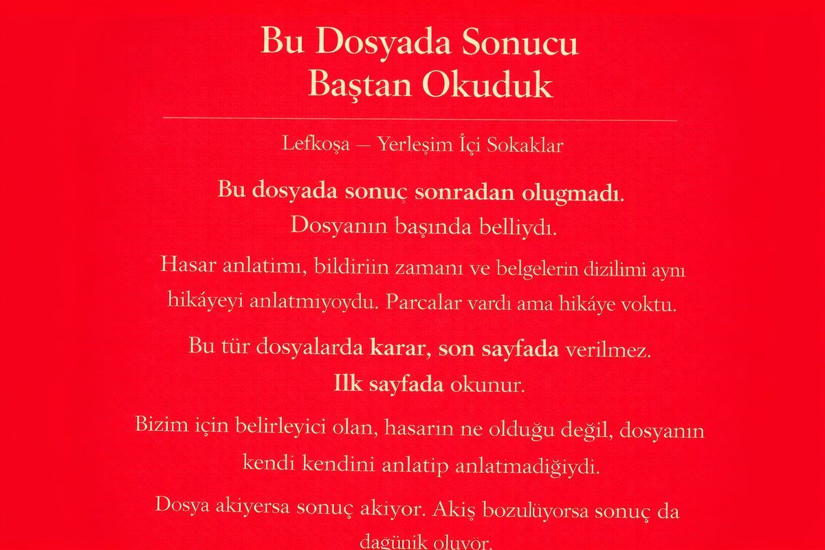 Bu Dosyada Sonucu Baştan Okuduk
