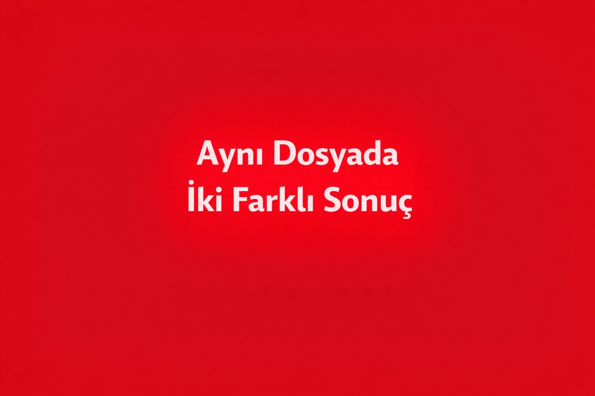 Aynı Dosyada İki Farklı Sonuç