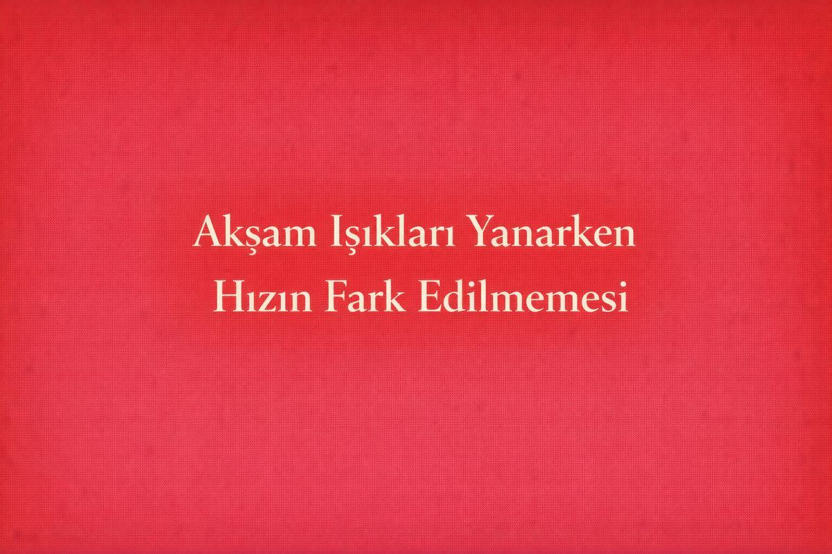 İskele Sahilyolu Akşam Işıkları Yanarken Hızın Fark Edilmemesi