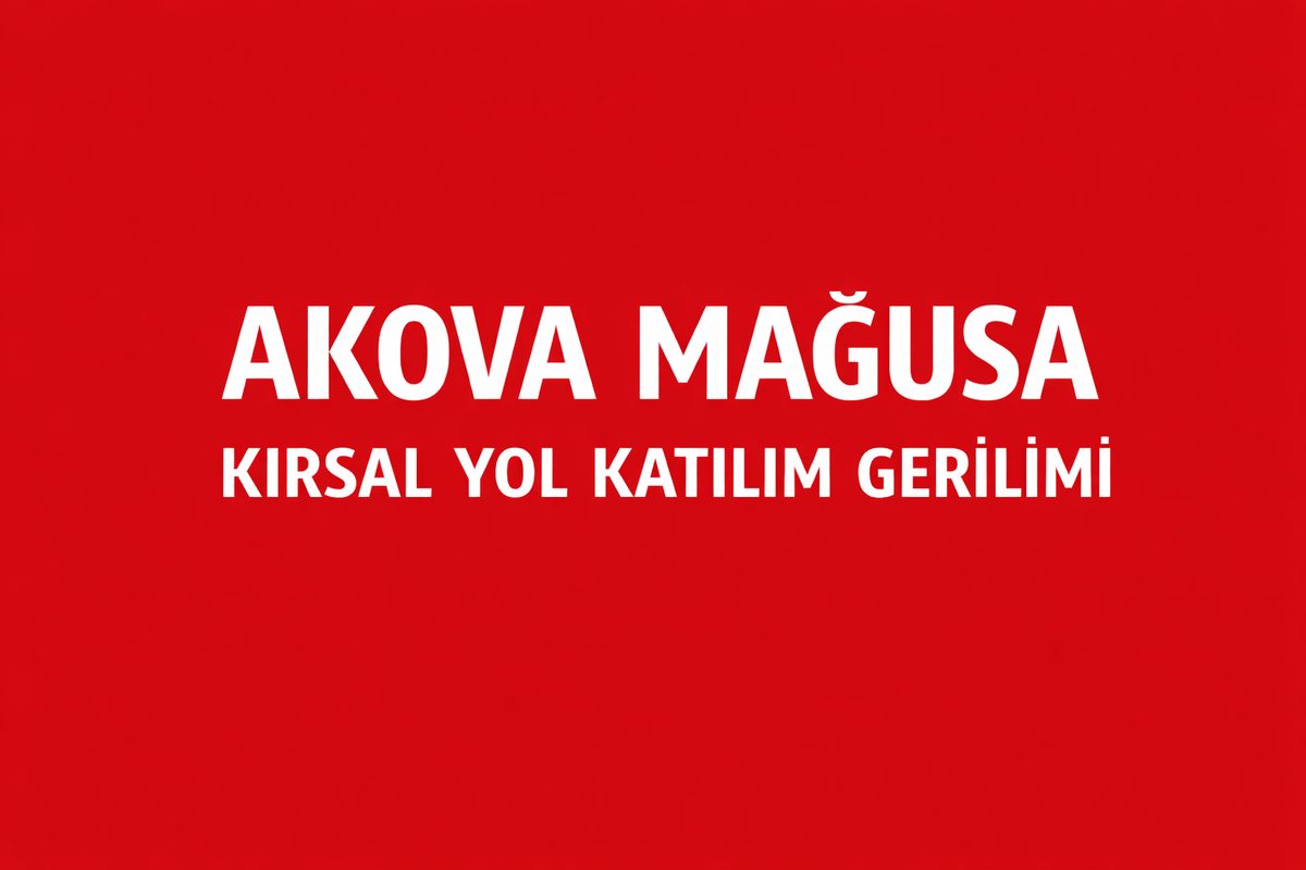 Akova Mağusa Tarla Sulama Kanalları Yanındaki Yol Geçişleri