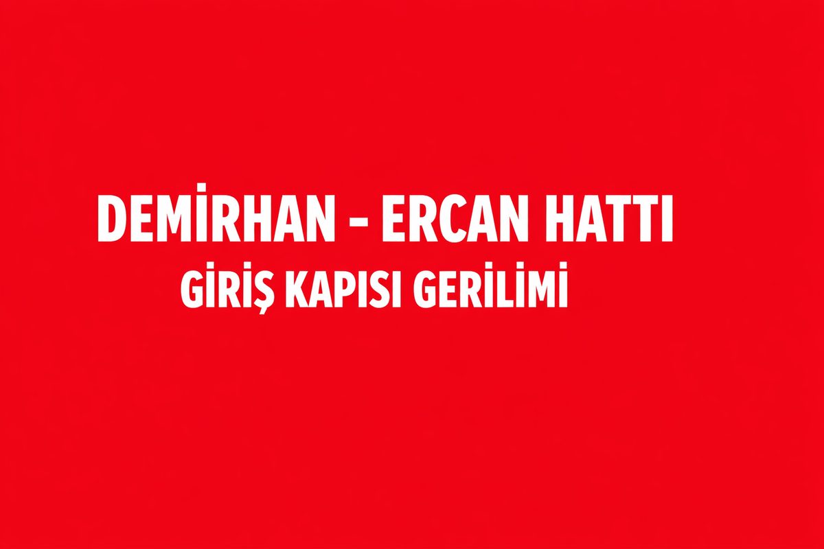 Demirhan – Ercan Hattı Şerit Daralma Algı Hatası
