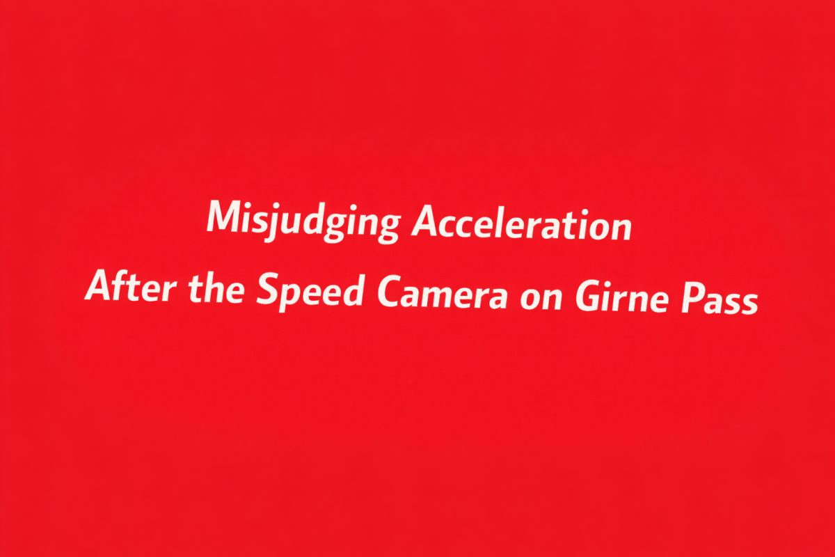 Misjudging Acceleration After the Speed Camera on Girne Pass