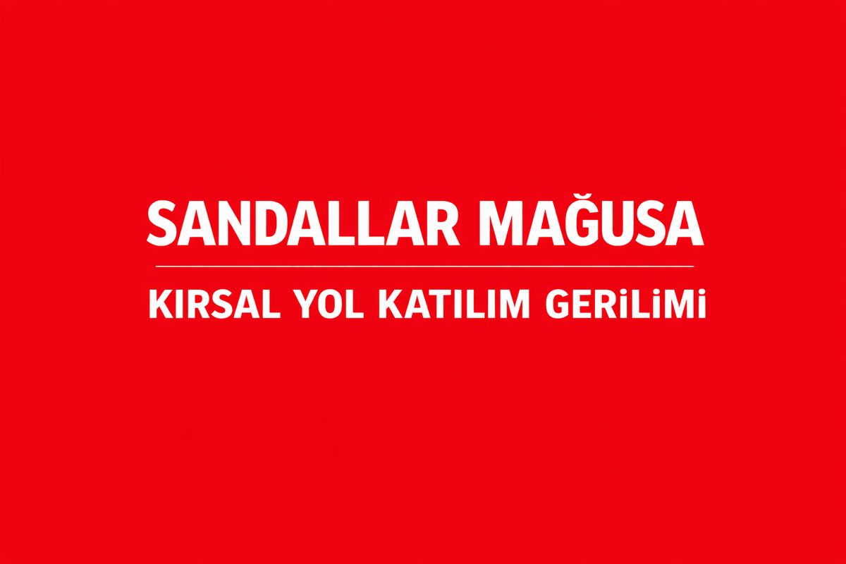 Sandallar Mağusa Köy Girişinde Yol Karakterinin Değişmesi