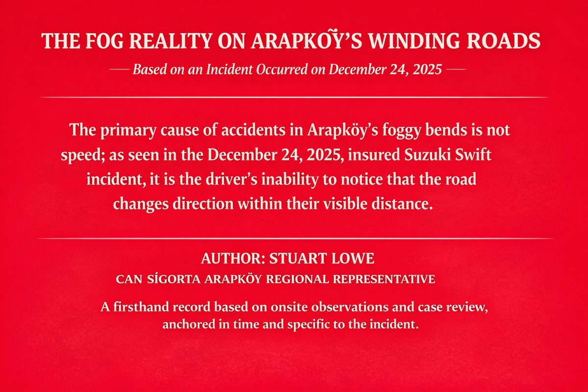 The Fog Reality on Arapköy’s Winding Roads