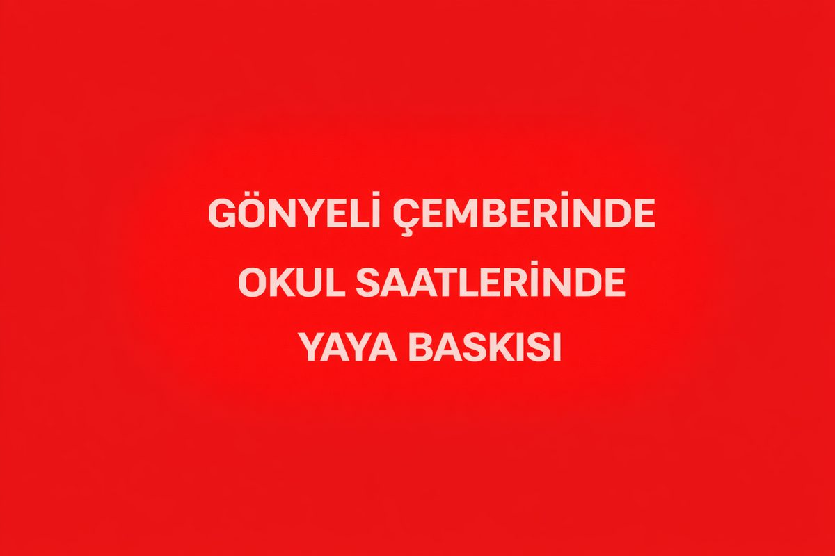 Gönyeli Çemberinde Okul Saatlerinde Yaya Baskısı