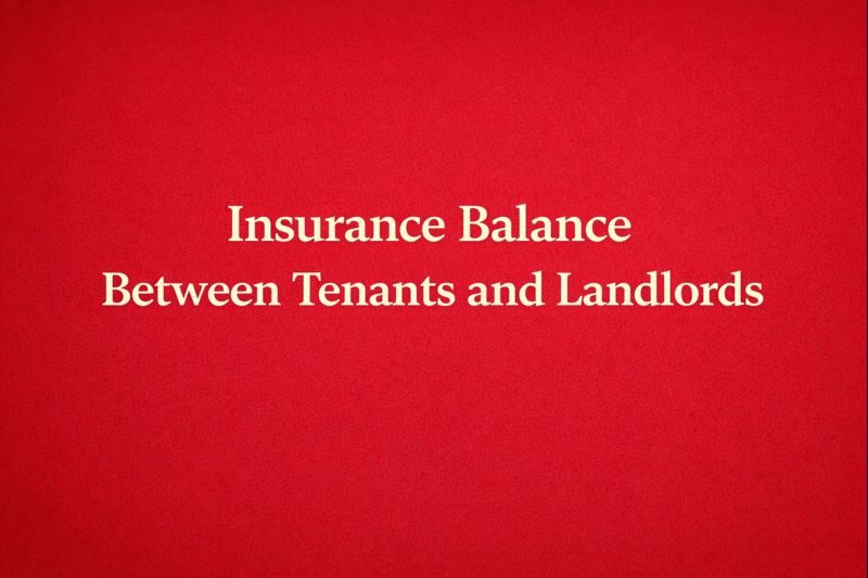 Insurance Balance Between Tenants and Landlords