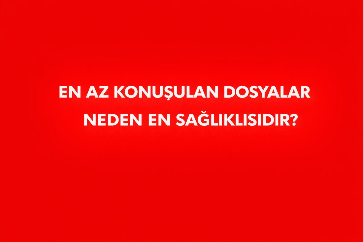 En Az Konuşulan Dosyalar Neden En Sağlıklısıdır?