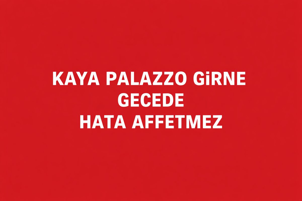 Kaya Palazzo Girne Gece Saatlerinde Araçların Birbirine Çok Yaklaşarak Mesafeyi Sıfırlaması