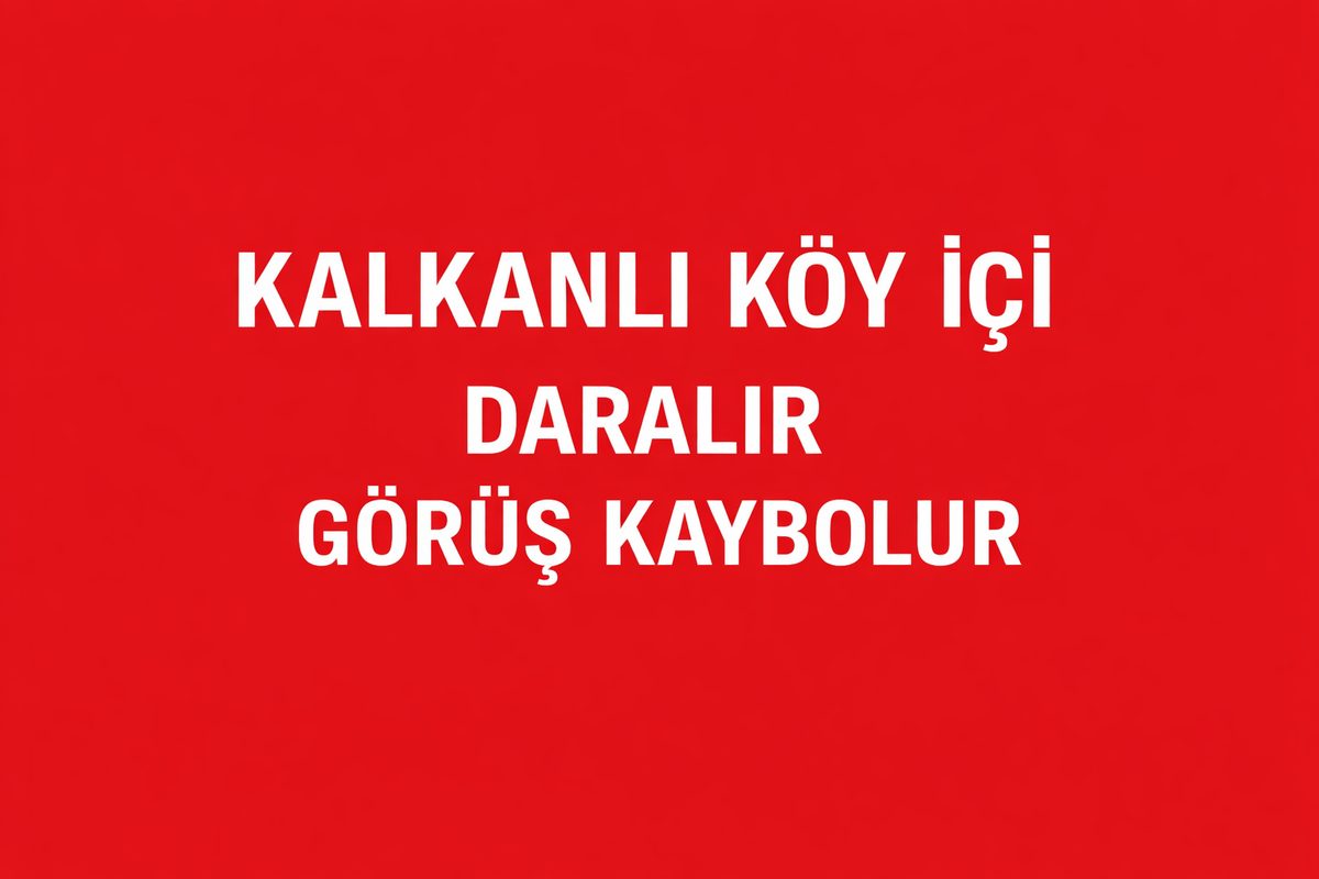 Kalkanlı Köy İçi Dar sokakta gereksiz hızlanma sonrası ani fren