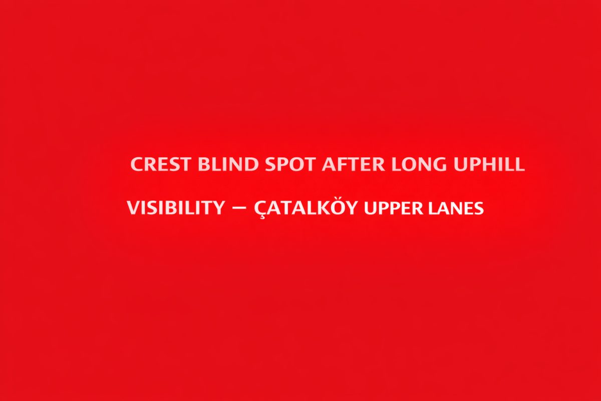 Crest Blind Spot After Long Uphill Visibility