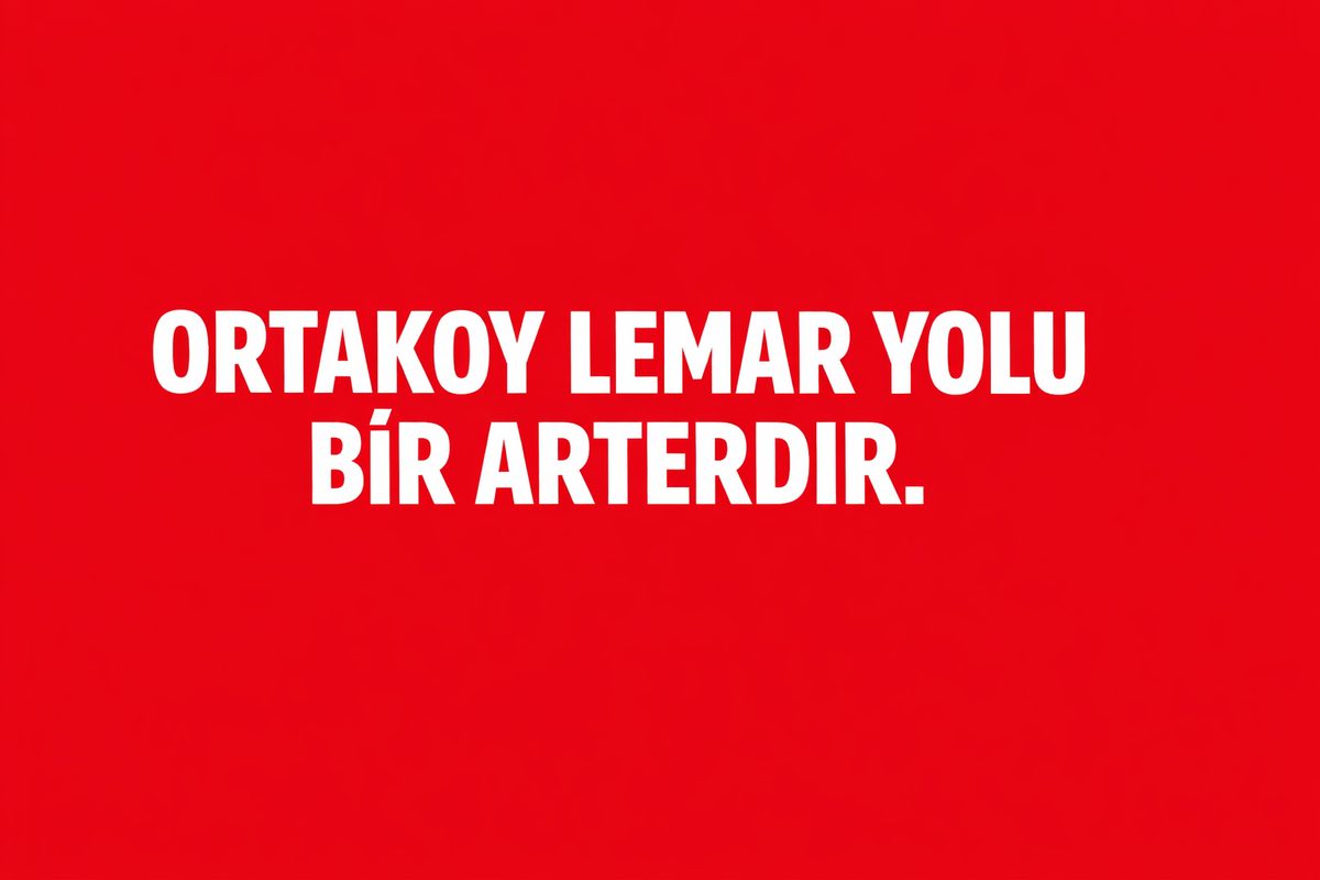 Ortaköy Lemar Yolu’nda Sabah Zincirleme Şerit Daralması