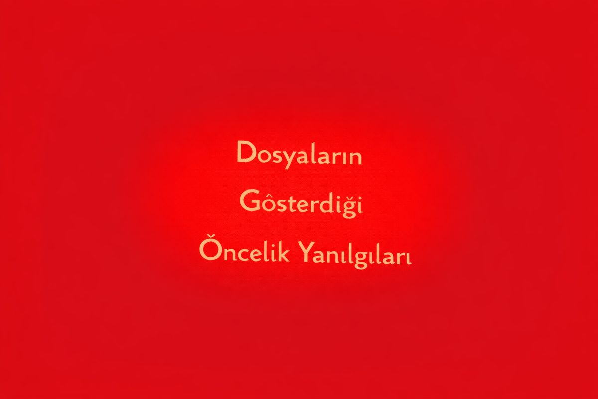 Dosyaların Gösterdiği Öncelik Yanılgıları