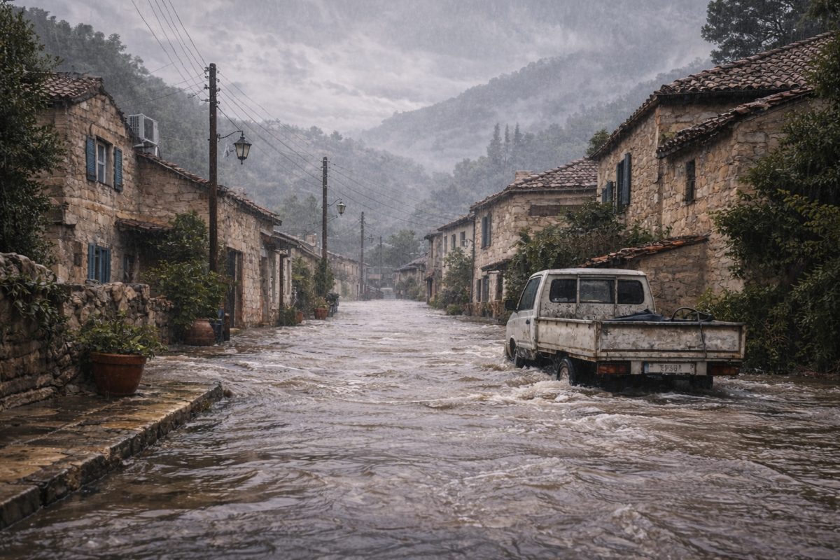 Extreme Rainfall Changed Kozanköy