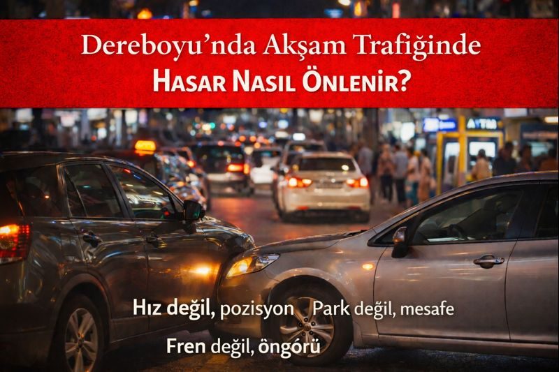 Dereboyu’nda Akşam Trafiğinde Hasar Nasıl Önlenir?
