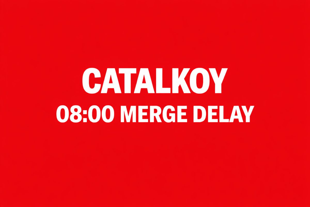 07:30–08:45 Morning Merge Delay Near Catalkoy Village Core