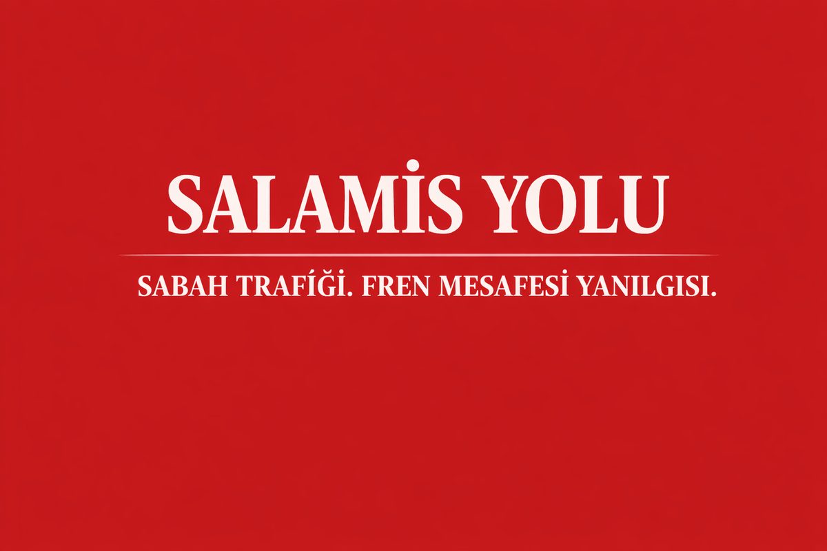 Salamis Yolunda Sabah Trafiğinde Fren Mesafesi Yanılgısı
