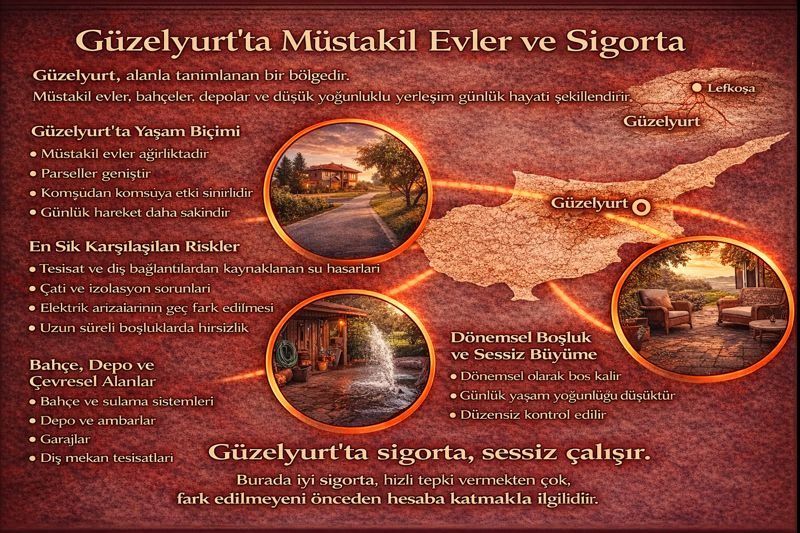 Güzelyurt’ta Müstakil Evler ve Sigorta