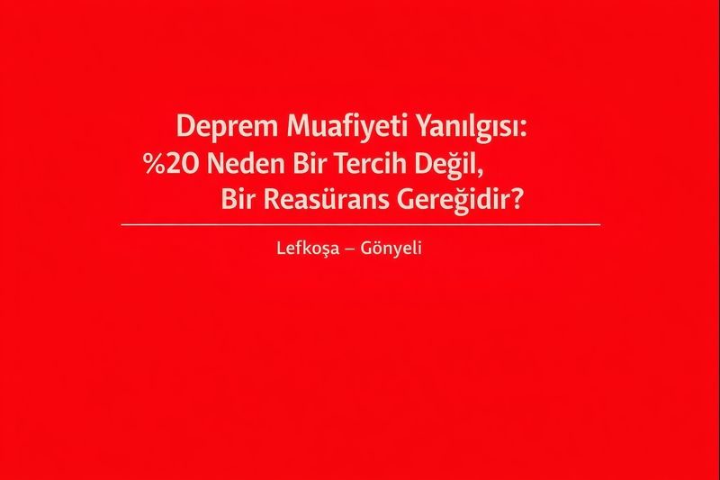 Deprem Muafiyeti Yanılgısı: %20 Neden Bir Tercih Değil, Bir Reasürans Gereğidir?