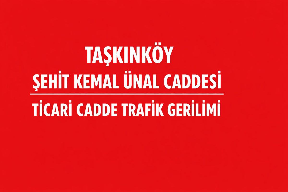 Taşkınköy Şehit Kemal Ünal Caddesi Park Eden Araçların Görüş Açısını Kapatması