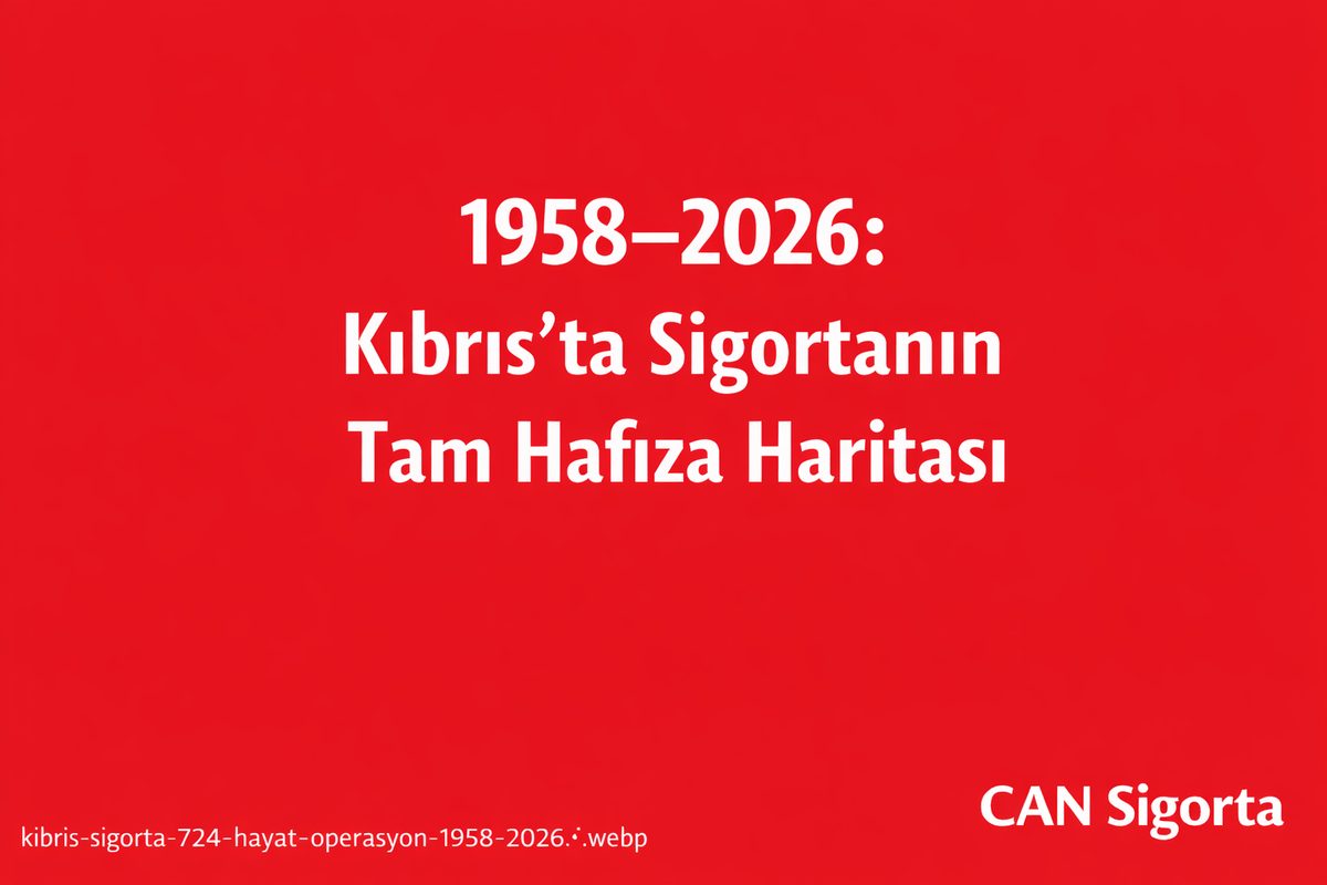 1958–2026: Kıbrıs Sigortacılığının Risk ve Hafıza Haritası