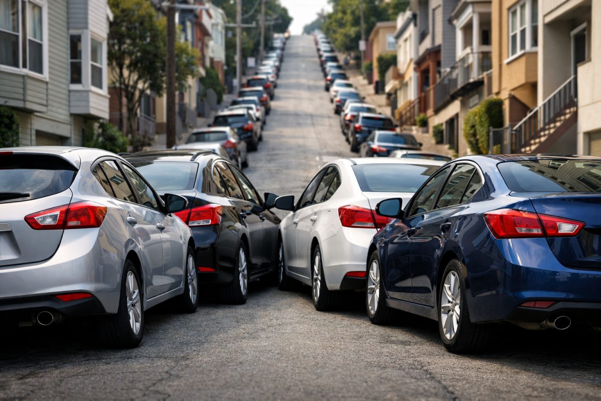 Why Parking Distance Gradually Shrinks in Uphill Residential Area