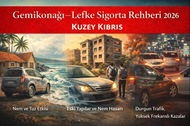 Gemikonağı–Lefke Sigorta Rehberi: Sahil Etkisi, Öğrenci Kullanımı ve Eski Yapılar