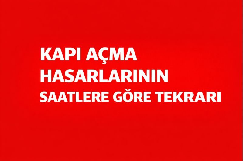 Kapı Açma Hasarlarının Saatlere Göre Tekrarı
