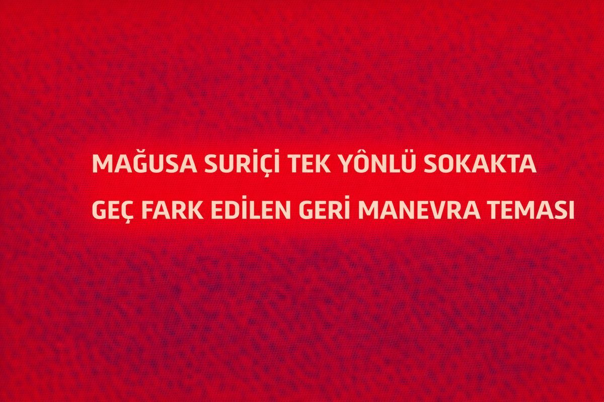 MAĞUSA SURİÇİ TEK YÖNLÜ SOKAKTA GEÇ FARK EDİLEN GERİ MANEVRA TEMASI