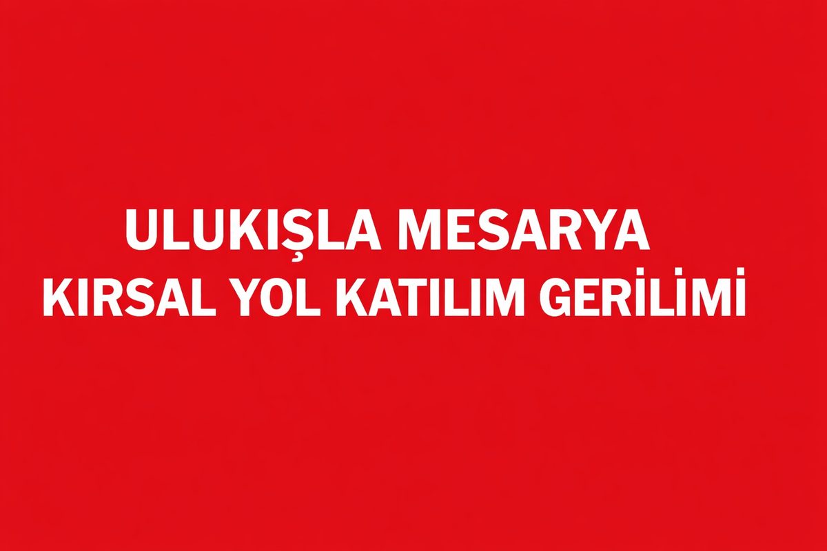 Ulukışla Mesarya Rüzgârlı Günlerde Açık Yol Dinamiği