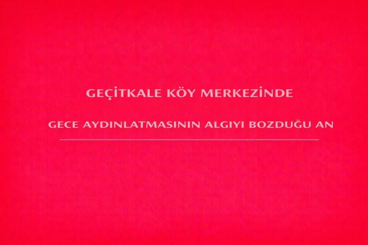 Geçitkale Köy Merkezinde Gece Aydınlatmasının Algıyı Bozduğu An