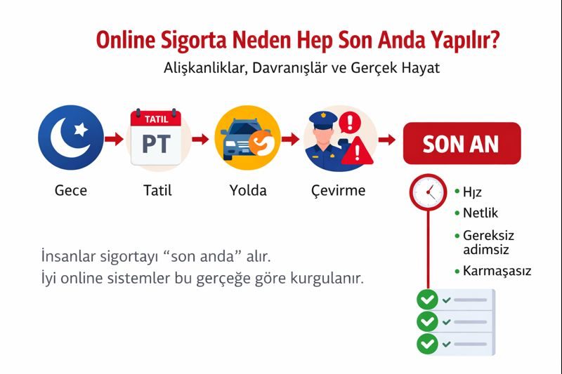 Online Sigorta Neden Hep Son Anda Yapılır?